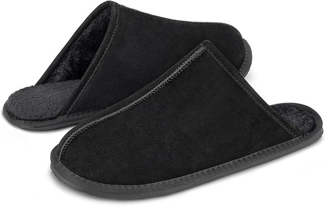 Imagen de la oferta: Mishansha Zapatillas Casa Hombre Invierno Cálido Pantuflas Espuma Viscoelástica Gr.38-49