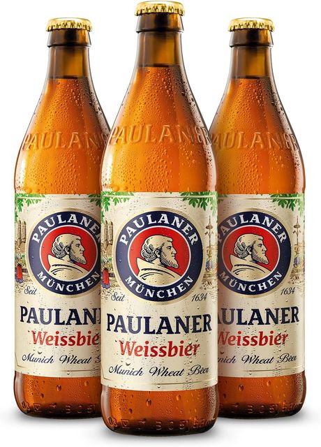 Imagen de la oferta: Paulaner Hefe Weissbier Cerveza Trigo Alemana Pack Botella, 20 x 50cl