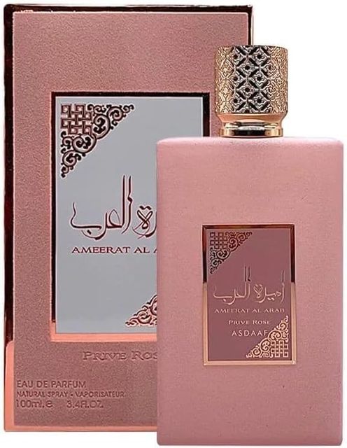 Imagen de la oferta: Perfume Ameerat Al Arab Prive Rose (ORIGINAL) Princess of Arabia Prive Rose Eau de Parfum Woman Oud Oriental Musk 100 ml Notas:Flor,Fruta,Almizcle