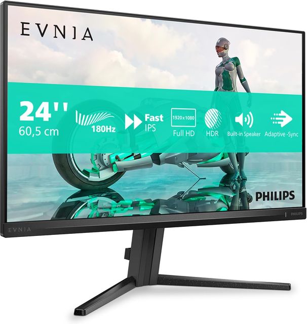 Imagen de la oferta: Philips 24M2N3200S Monitor 24 Pulgadas FHD, 180Hz, Fast IPS 1 ms GtG, Adaptive Sync., HDR10, G-Sync Compat., Altavoces (1920x1080, 2X HDMI 2.0, 1x DP 1.4), Gris Oscuro