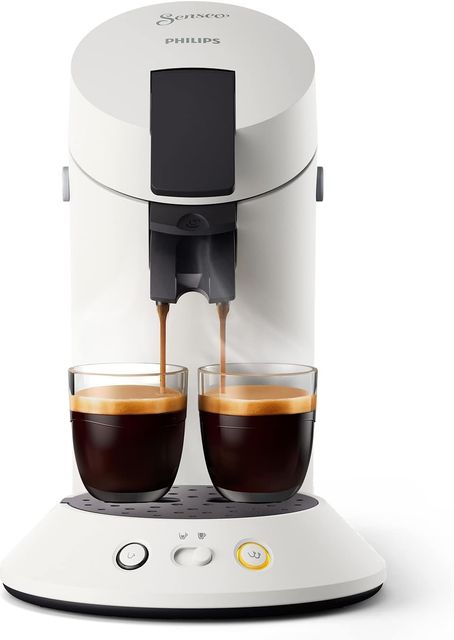 Imagen de la oferta: Philips Senseo Original Plus CSA210/10 - Cafetera de monodosis (selección de intensidad, tecnología de café Boost, plástico reciclado), color blanco