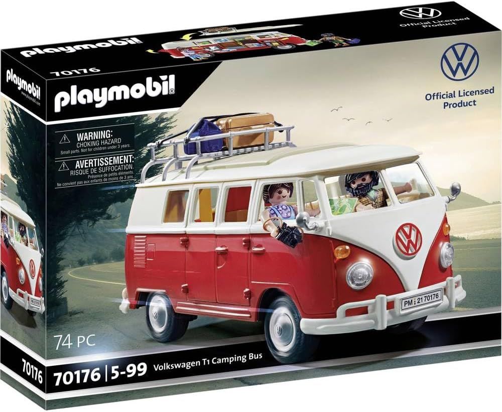 Imagen de: PLAYMOBIL 70176 Volkswagen T1 Camping Bus, para niños a Partir de 5 años