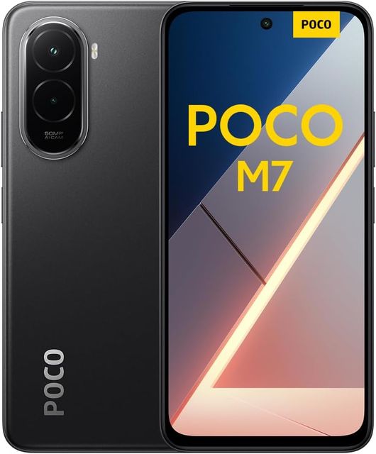 Imagen de la oferta: Xiaomi POCO M7 - Smartphone de 6+128GB, Cámara Dual de 50MP con AI, Pantalla inmersiva de 6,9" FHD+, Snapdragon 685, Carga rápida de 33W y Reversible de 18W, Cargador no Incluido, Negro (Versión ES)