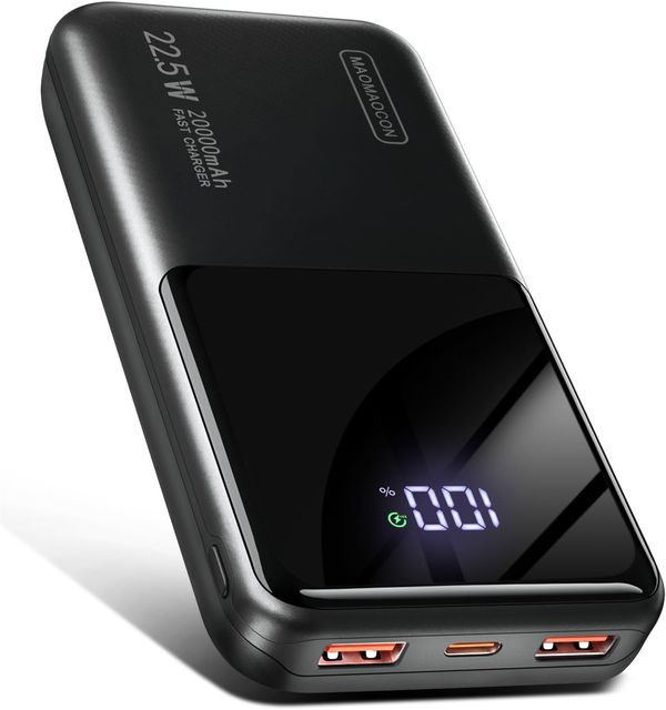 Imagen de la oferta: Power Bank 22.5W 20000mAh Bateria Externa Carga Rapida, Bateria Portatil PD3.0 QC4.0, Powerbank USB C Input & Output Compatible con iPhone 17 16 15 14 13 12 Pro MAX Mini Smartphones etc (Black 002)