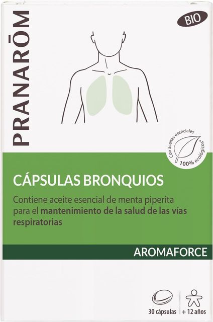 Imagen de la oferta: PRANAROM - Aromaforce - Cápsulas Bronquios - Salud Respiratoria - Con Aceites Esenciales 100% BIO - 30 Cápsulas