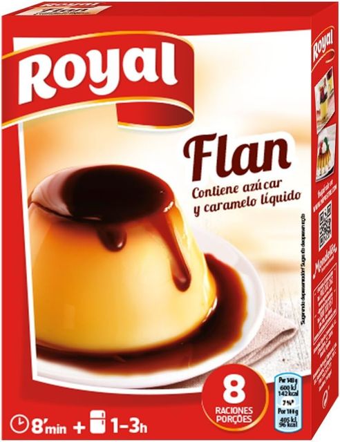 Imagen de la oferta: Royal Flan, Preparado en Polvo con Caramelo 8 Raciones, Pack 186 g