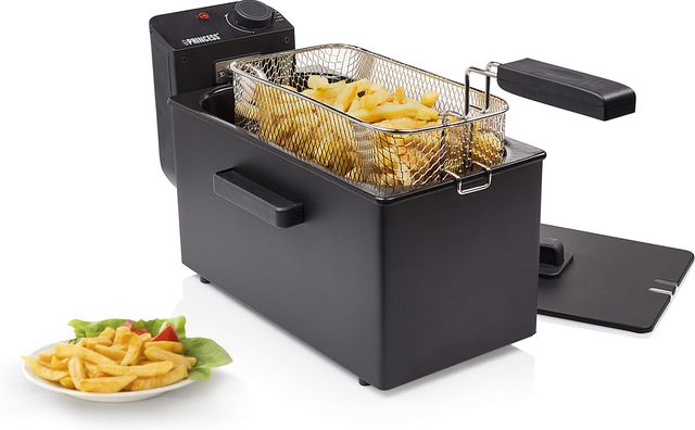 Imagen de la oferta: Princess 182727 Freidora eléctrica, Zona Fría, 2000 W, Volumen de 3 L, Temperatura hasta 190ºC, Negro