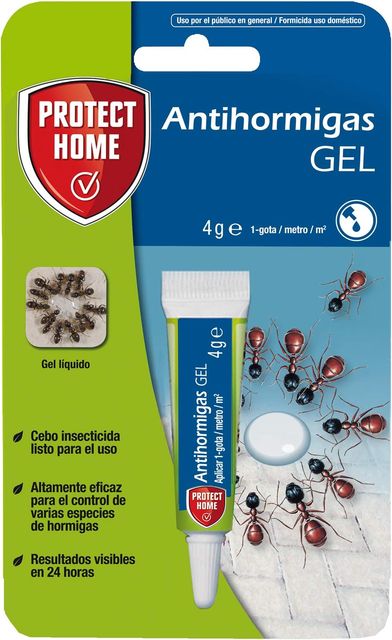 Imagen de la oferta: PROTECT HOME Antihormigas Cebo en Gel contra Hormigas para Interiores, rápida acción y Altamente Atractivo, 4 gr, Azul (281778035)