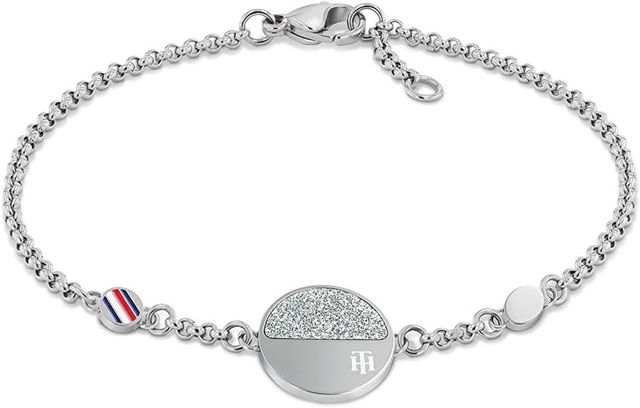 Imagen de la oferta: Tommy Hilfiger Jewelry Pulsera para Mujer en Acero Inoxidable con un Charm - 2780460