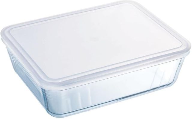 Imagen de la oferta: Pyrex Classic - Recipiente rectangular de vidrio con tapa, 24 x 19 x 8 cm, 2.6 Litros