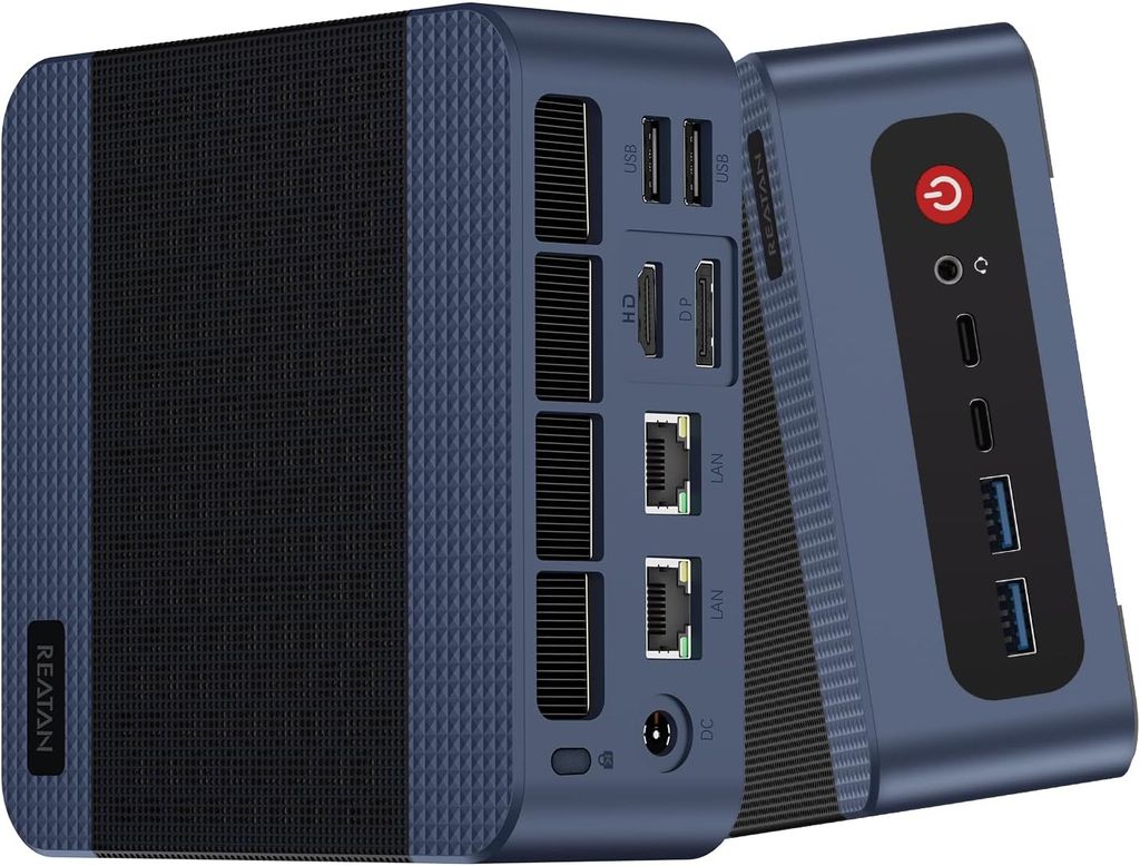 Imagen de: Reatan A8 Mini PC para Juegos AMD Ryzen 7 8745HS 8C / 6T (MAX 4.9GHz) 32G DDR5 RAM 1T Oculink PCIe4.0 SSD 4K Triple Pantalla USB/DP/HDMI / 2.5G LAN / WiFi6E BT5.2