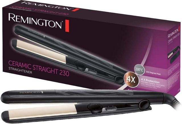 Imagen de la oferta: Remington Plancha de Pelo Ceramic Slim - Placas Flotantes Extralargas, Cerámica Anti-estática, Turmalina, Capa Protectora Teflón, Protección y Brillo, Temperatura 230°C, Calentamiento 15s - S3500