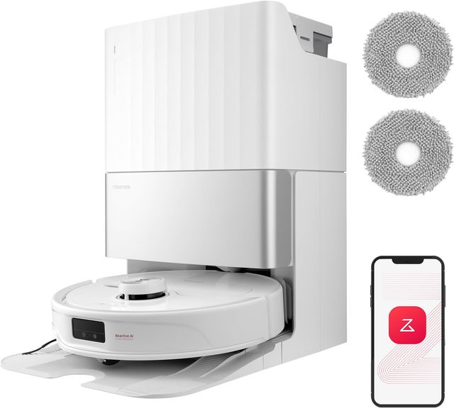 Imagen de la oferta: roborock Qrevo Master Set Robot Aspirador 10000 Pa, Cepillo DuoRoller, FlexiArm Design™, HyperForce®, Base multifunción 3.0, Agua Caliente a 60°C, además 2 Paños de Limpieza, Blanco