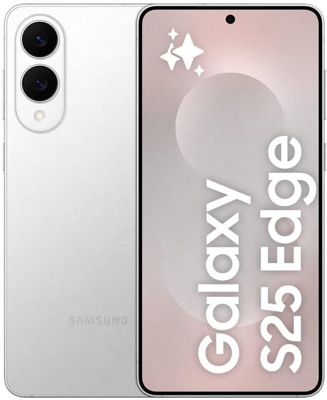Imagen de: Samsung Galaxy S25 Edge 512GB Teléfono Móvil Fino con IA, Galaxy AI, 12GB RAM, Cámara 200MP, Batería Larga Duración, Garantía del Fabricante 3 Años + 1 Extra, Color Titanio Plata (Versión Española)