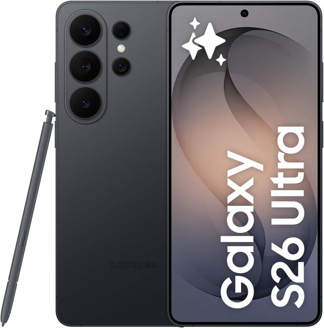 Imagen de la oferta: Samsung Galaxy S26 Ultra, 512GB, Smartphone con Galaxy AI, Cámara 200MP, 12GB RAM, Batería 5000mAh, Garantía del Fabricante 3 Años+1 Año Extra, Color Negro (Versión Española)