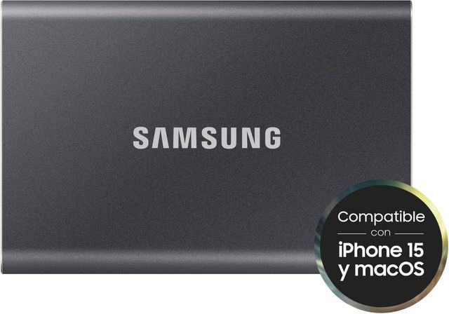 Imagen de la oferta: Samsung Portable SSD T7, 4 TB, Disco Duro Externo, Lectura y Escritura 1.050 MB/s, USB 3.2 Gen.2, Compatible con iPhone, Mac, PC, Smartphone y Videoconsola, Gris (MU-PC4T0T/WW)