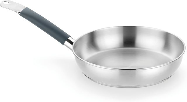 Imagen de la oferta: BRA Master, Sartén 20 cm, Acero Inoxidable, Sin Antiadherente, Sin PFOA, Full Induction, Apta para todo tipo de Cocinas, Mango acero inoxidable recubierto de Silicona