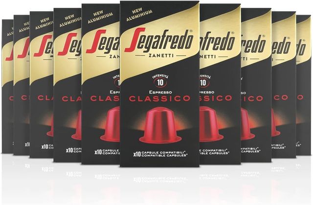 Imagen de la oferta: Segafredo Zanetti 100 Cápsulas de Aluminio Compatibles con Nespresso Café Clásico Sabor Rico y Armonioso (10 Cajas de 10 Cápsulas) - Adecuadas para Máquinas Nespresso Original