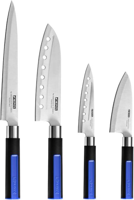 Imagen de la oferta: Monix Solid+ Set de 4 cuchillos japoneses, acero inoxidable