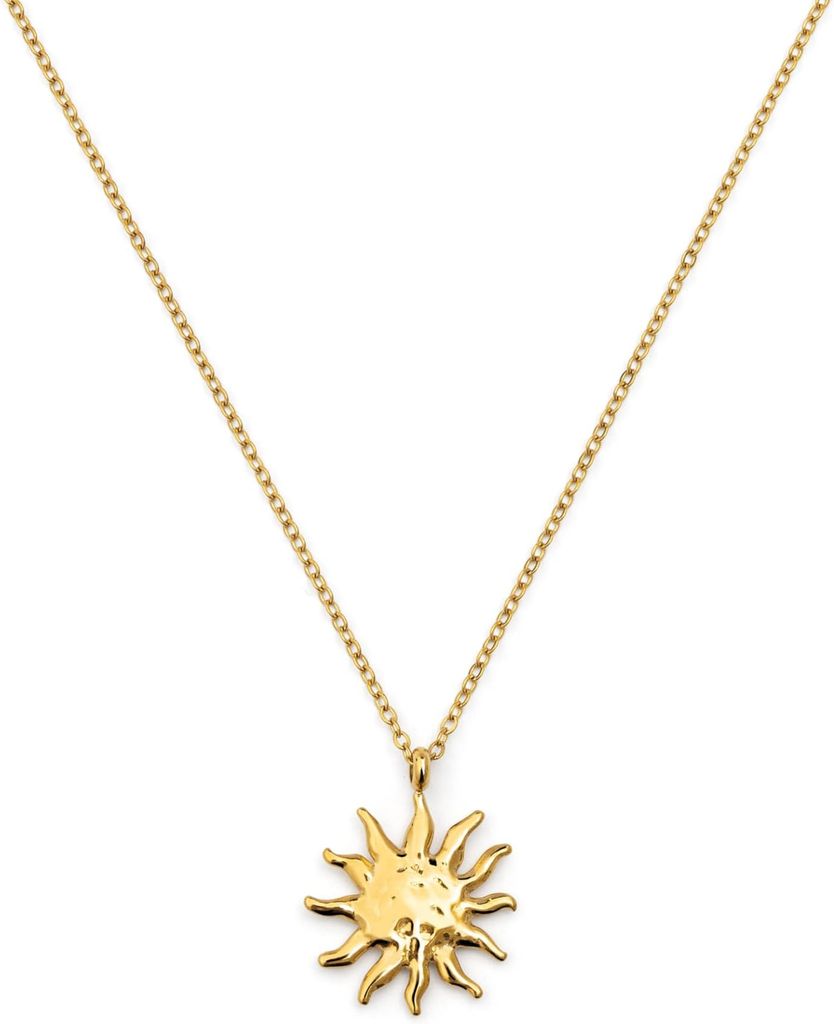 Imagen de: SINGULARU - Collar Sun Light. Acero con Baño en Oro de 18 Kt. Joyas Para Mujer