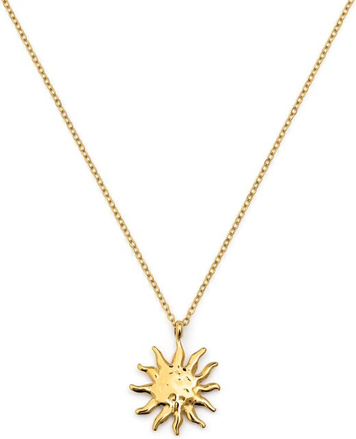 Imagen de la oferta: SINGULARU - Collar Sun Light. Acero con Baño en Oro de 18 Kt. Joyas Para Mujer
