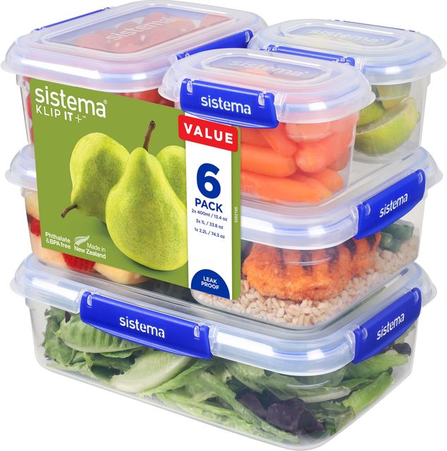Imagen de la oferta: Sistema KLIP IT PLUS Food Storage Containers | 6 Piece Airtight Containers Set
