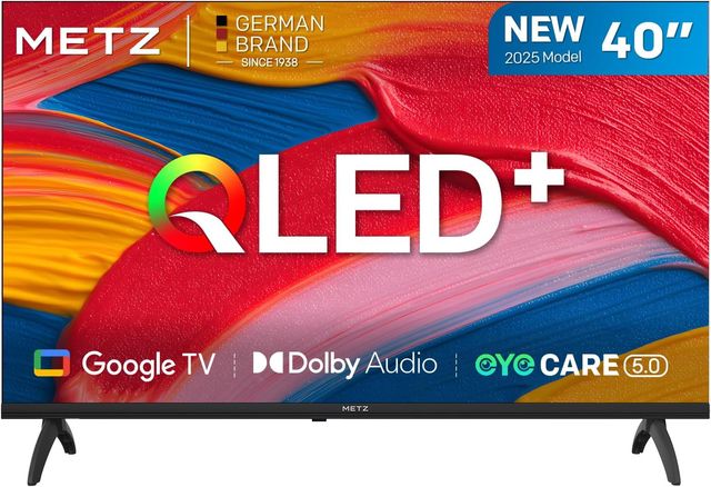 Imagen de la oferta: METZ TV 40 Pulgadas Smart TV, 40MQF7000Z, QLED, Smart TV 40 Pulgadas, HDR10, Dolby Audio, Bluetooth 5.1, Negro (DVB-T/T2/S/S2/C ATV, Ci+) 2025
