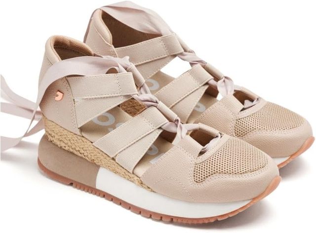 Imagen de la oferta: Sneakers Beige Tipo Espadrille para Mujer LIZARDA