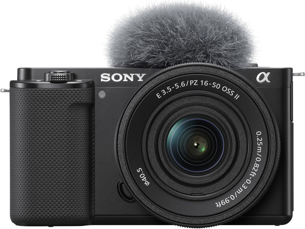 Imagen de: Sony Alpha ZV-E10K, Cámara vlog APS-C mirrorless de objetivo intercambiable y kit de objetivo power zoom 16-50 mm f/3.5-5.6 II (24 MP, vídeo 4K, Eye AF en tiempo real) ideal para vlogging, color negro