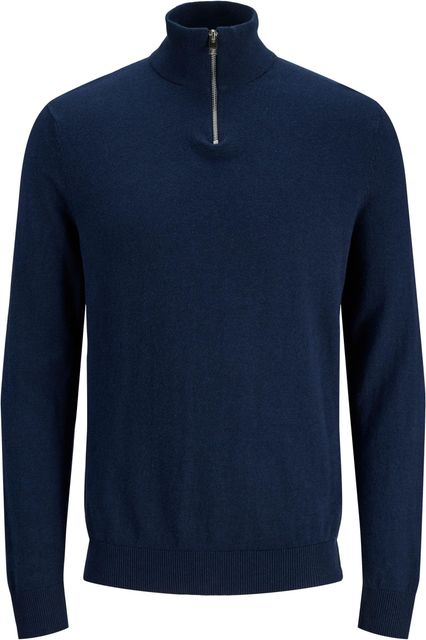 Imagen de la oferta: JACK & JONES Sudadera Fina de Punto con Cuello Alto y Cremallera para Hombre