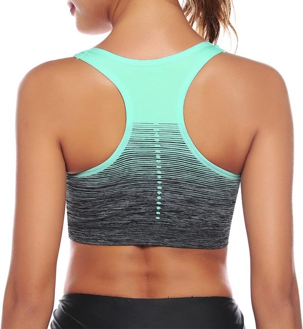 Imagen de la oferta: Sykooria Sujetador Deportivo Mujer Sujetador Inalámbrico con Almohadillas Extraíbles para Yoga, Fitness, Corriendo