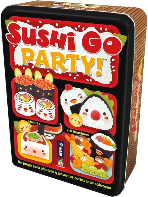 Imagen de la oferta: Devir - Sushi Go Party, Juego de Mesa, de Cartas, con Amigos, para Fiestas, 8 años, Edición Expandida del Juego Sushi Go (BGSGPARTY)