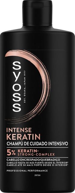 Imagen de la oferta: Syoss - Champú Keratin, 440 ml, Para cabello encrespado y seco, Controla el encrespamiento y repara en profundidad, Cabello como recién salido de la peluquería