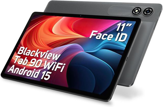 Imagen de la oferta: Blackview 11 Pulgadas Tablet,Android 15 Tab 90Wifi,12GB RAM 128GB ROM/1TB TF Gaming Tableta,Widevine L1/8200mAh/5G WiFi/Octa Core/GPS/WPS/8MP+13MP/Face ID/Bluetooth 5.0/2 Altavoces/3.5mm Jack Tablets