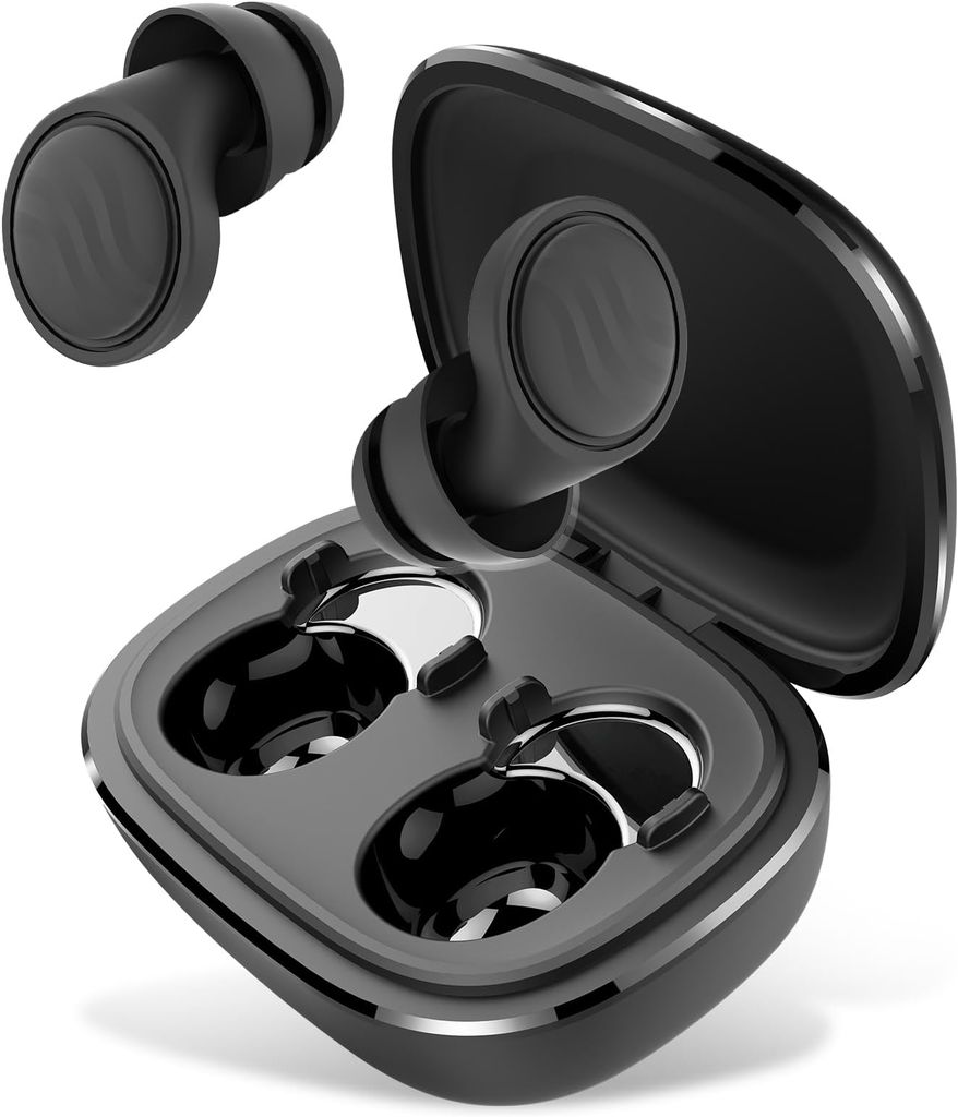 Imagen de: Tapones oidos ruido dormir, tapones oidos cancelacion de ruido Reutilizables con 7 pares de almohadillas de silicona, tapones para dormir para estudiar, concentrarse, viajar y asistir a conciertos