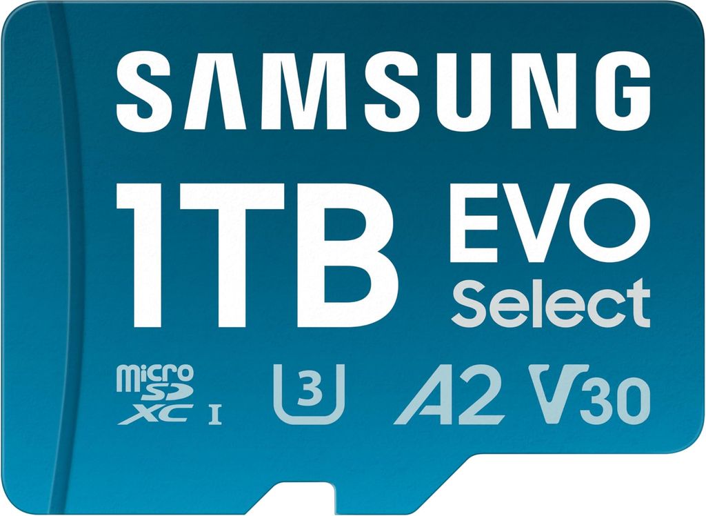 Imagen de: Samsung - Tarjeta MicroSD EVO Select 2023 (1 TB, Velocidad de Lectura, 160 MB/s y 120 MB/S de Escritura