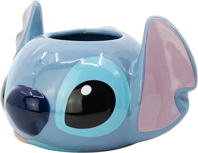 Imagen de la oferta: Taza de cerámica con forma en 3D de Stitch en caja regalo