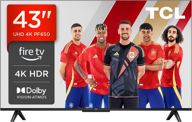Imagen de la oferta: TCL 43PF650 43 Pulgadas 4K Ultra HD, HDR TV, Smart LED Fire TV (Dolby Vision, Dolby Atmos, DTS, HDR 10, Alexa Integrado, Airplay2, Miracast) [Clase de eficiencia energética F]