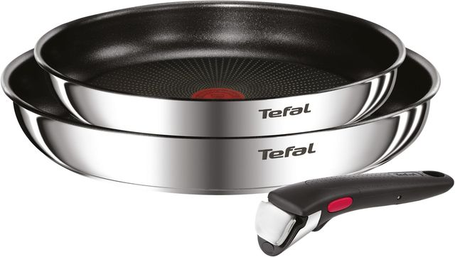 Imagen de la oferta: Tefal Ingenio Emotion - Juego de 2 Sartenes 22/26 cm + Mango extraíble, Apto inducción, antiadherentes, revestimiento titanio, Thermo-signal, apto lavavajillas y horno