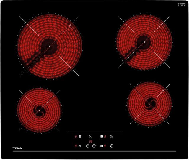 Imagen de la oferta: TEKA Vitrocerámica 4 Fuegos 60 cm, Tecnología Touch Control con Cronómetro, Sistema fácil instalación Fast-Click, Modelo TZ 6415