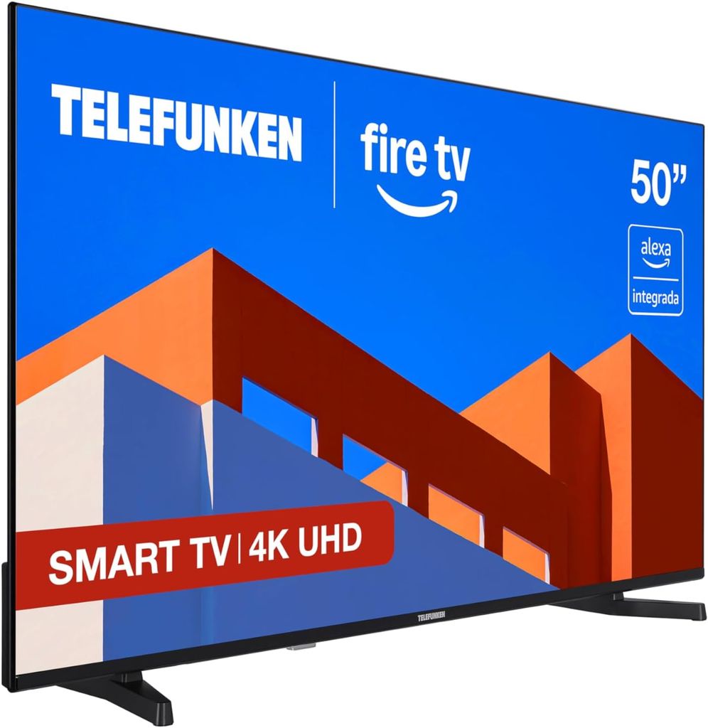 Imagen de: Telefunken 50FTV825, 50 Pulgadas 4K UHD, Smart TV Fire OS, HDR10, MEMC, Compatible con Alexa, Dolby Atmos, Apple AirPlay, Bluetooth