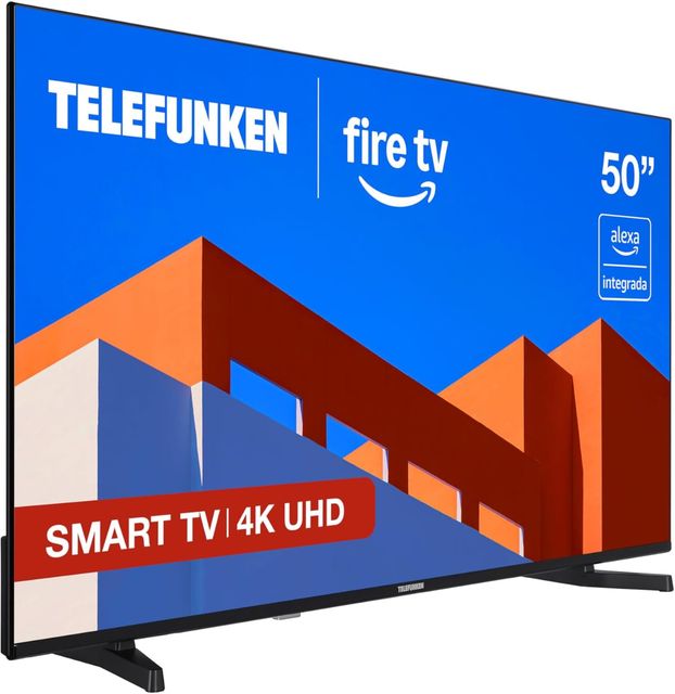 Imagen de la oferta: Telefunken 50FTV825, 50 Pulgadas 4K UHD, Smart TV Fire OS, HDR10, MEMC, Compatible con Alexa, Dolby Atmos, Apple AirPlay, Bluetooth