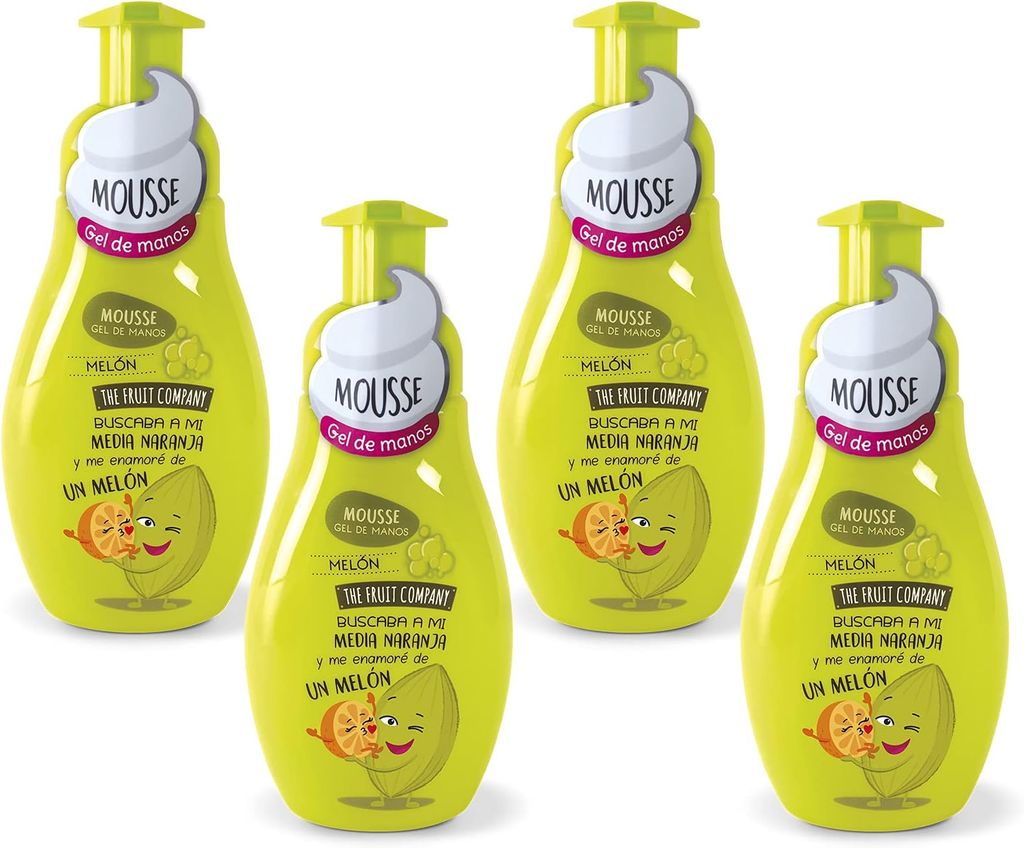 Imagen de: The Fruit Company 26300021 - Jabón de Manos Espuma Mousse, Melón, 250 ml, 4 ud