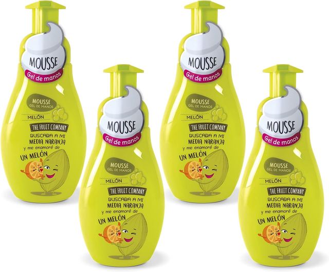 Imagen de la oferta: The Fruit Company 26300021 - Jabón de Manos Espuma Mousse, Melón, 250 ml, 4 ud