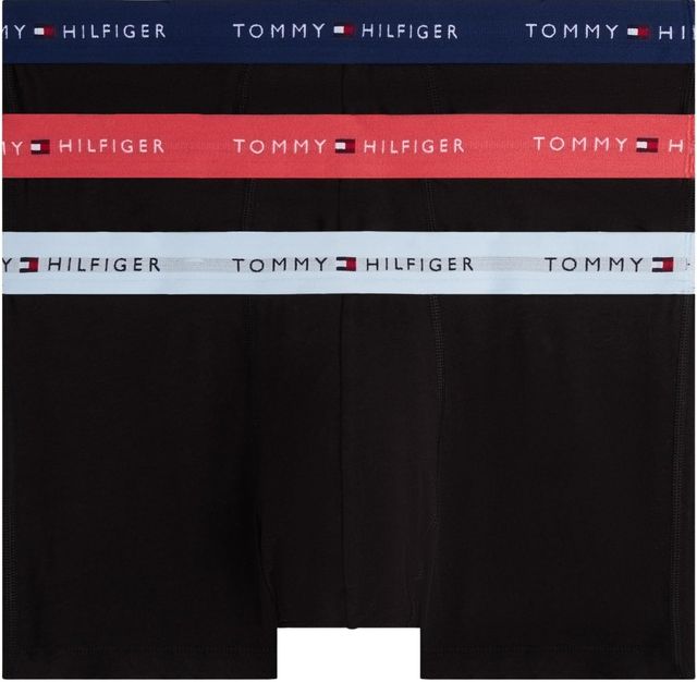 Imagen de la oferta: Tommy Hilfiger Calzoncillos bóxer Trunks Hombre Pack de 3 con Cintura con Logotipo