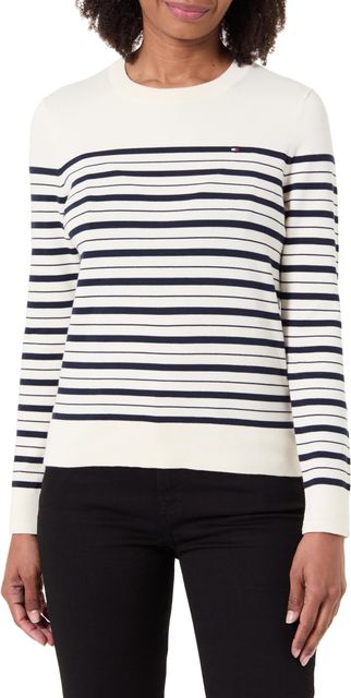 Imagen de la oferta: Tommy Hilfiger Jersey Mujer Jersey Fine con Cuello Redondo