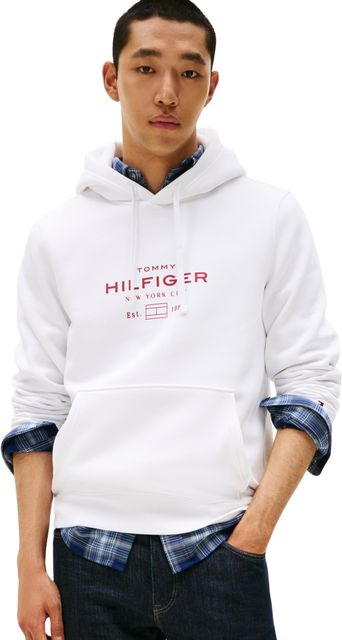 Imagen de la oferta: Tommy Hilfiger Oval Graphic Hoodie Mw0mw40864 Sudadera con Capucha Hombre (Pack de 1)