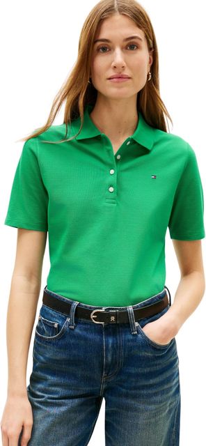 Imagen de la oferta: Tommy Hilfiger Polo de Manga Corta Mujer 1985 Pique Regular Fit