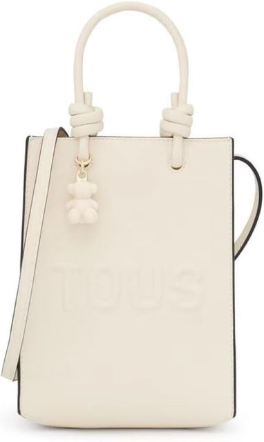Imagen de la oferta: TOUS Mini Bolso Pop Beige, Para Mujer, Medidas 20,5 x 16 x 6 cm, Colección Tous La Rue New