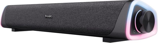 Imagen de la oferta: Trust Liro Barra de Sonido PC 12W, Soundbar Estéreo con Iluminación LED RGB, Conexión Audio 3,5 mm, Altavoces PC Alimentación USB, Altavoz PC Ordenador Portátil Tablet Smartphone TV, Negro